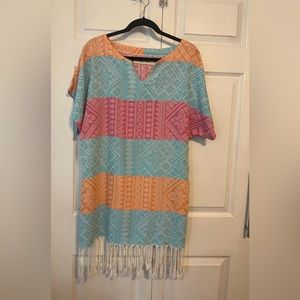 Begonville Tunic Cover up Dress One Size